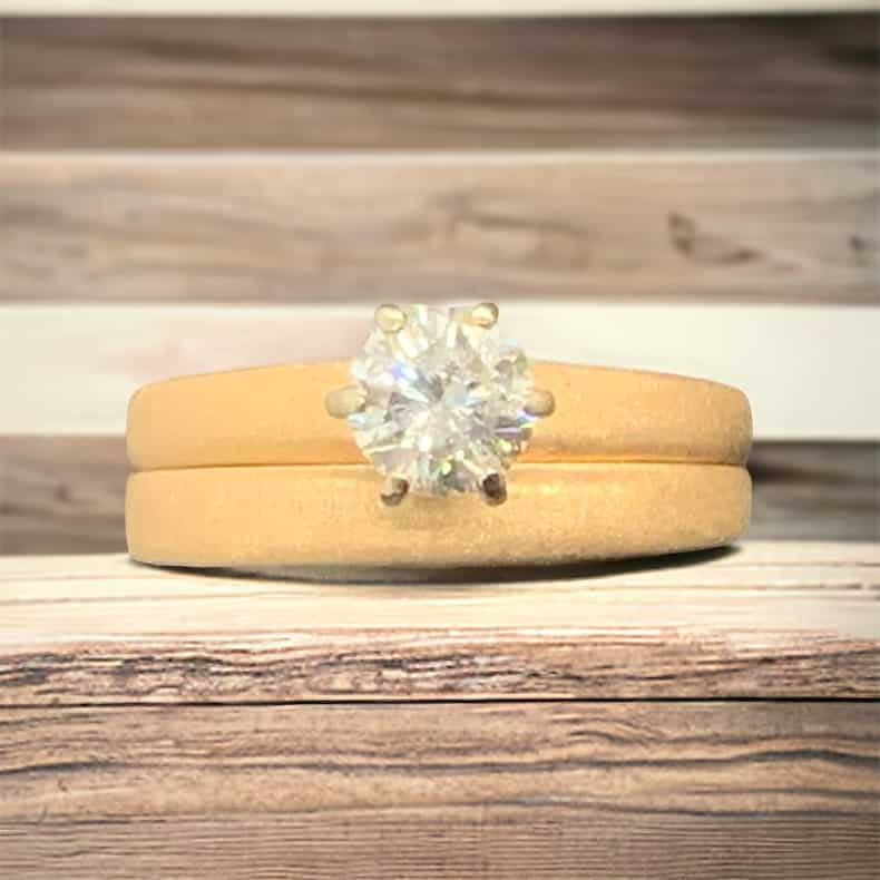 14kt Yellow Gold Diamond Bridal Set Bridal Platinum Jewelers MS 14kt Yellow Gold Diamond Bridal Set