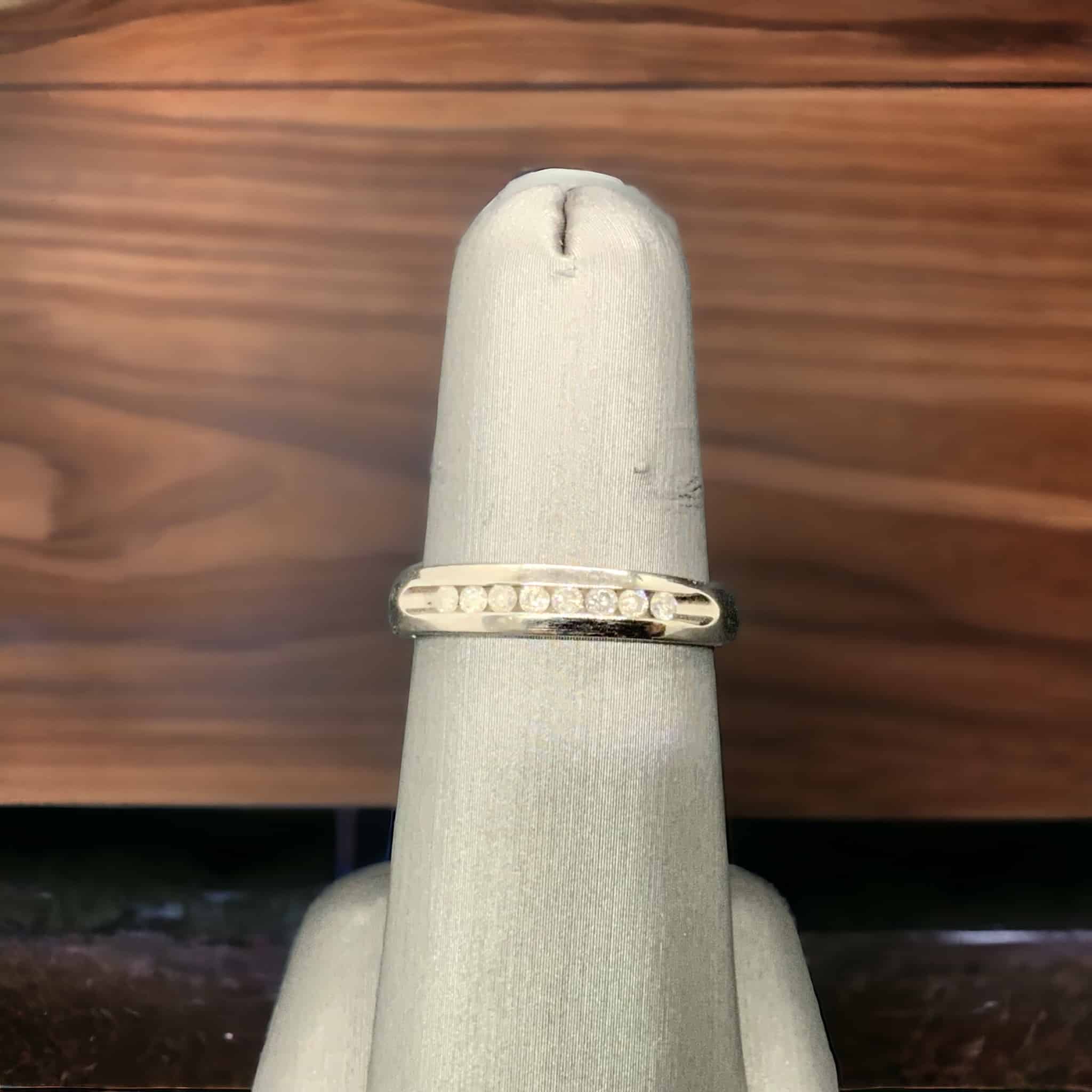 White Gold Diamond Anniversary Band Anniversary Platinum Jewelers MS White Gold Diamond Anniversary Band