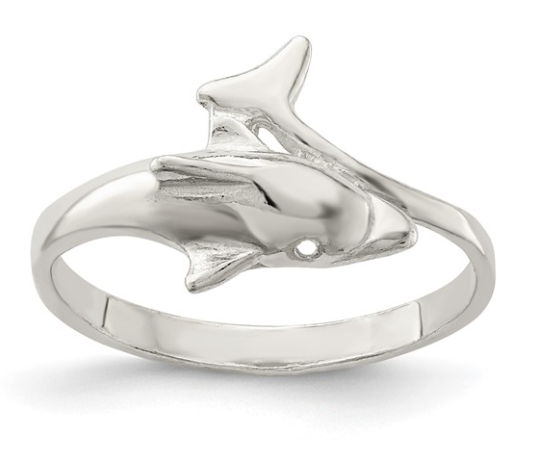 Sterling Silver Dolphin Ring Rings Platinum Jewelers MS Sterling Silver Dolphin Ring - Image 3