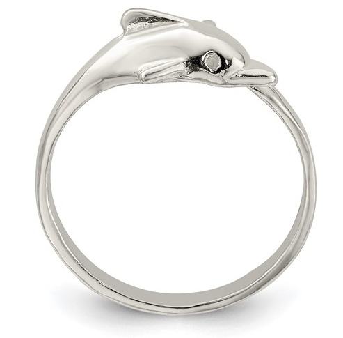 Sterling Silver Dolphin Ring Rings Platinum Jewelers MS Sterling Silver Dolphin Ring - Image 4