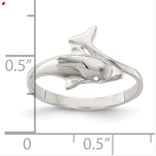 Sterling Silver Dolphin Ring Rings Platinum Jewelers MS Sterling Silver Dolphin Ring - Image 2