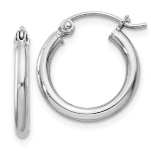 Sterling Silver 2 MM hoops Earrings Platinum Jewelers MS Sterling Silver 2 MM hoops Earrings Platinum Jewelers MS