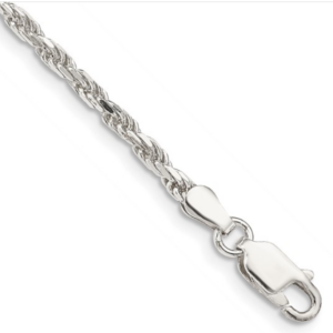 Men’s Elegant 8″ Rope Chain Bracelet Bracelets Platinum Jewelers MS