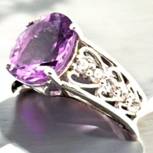 Oval Amethyst Amethyst Platinum Jewelers MS