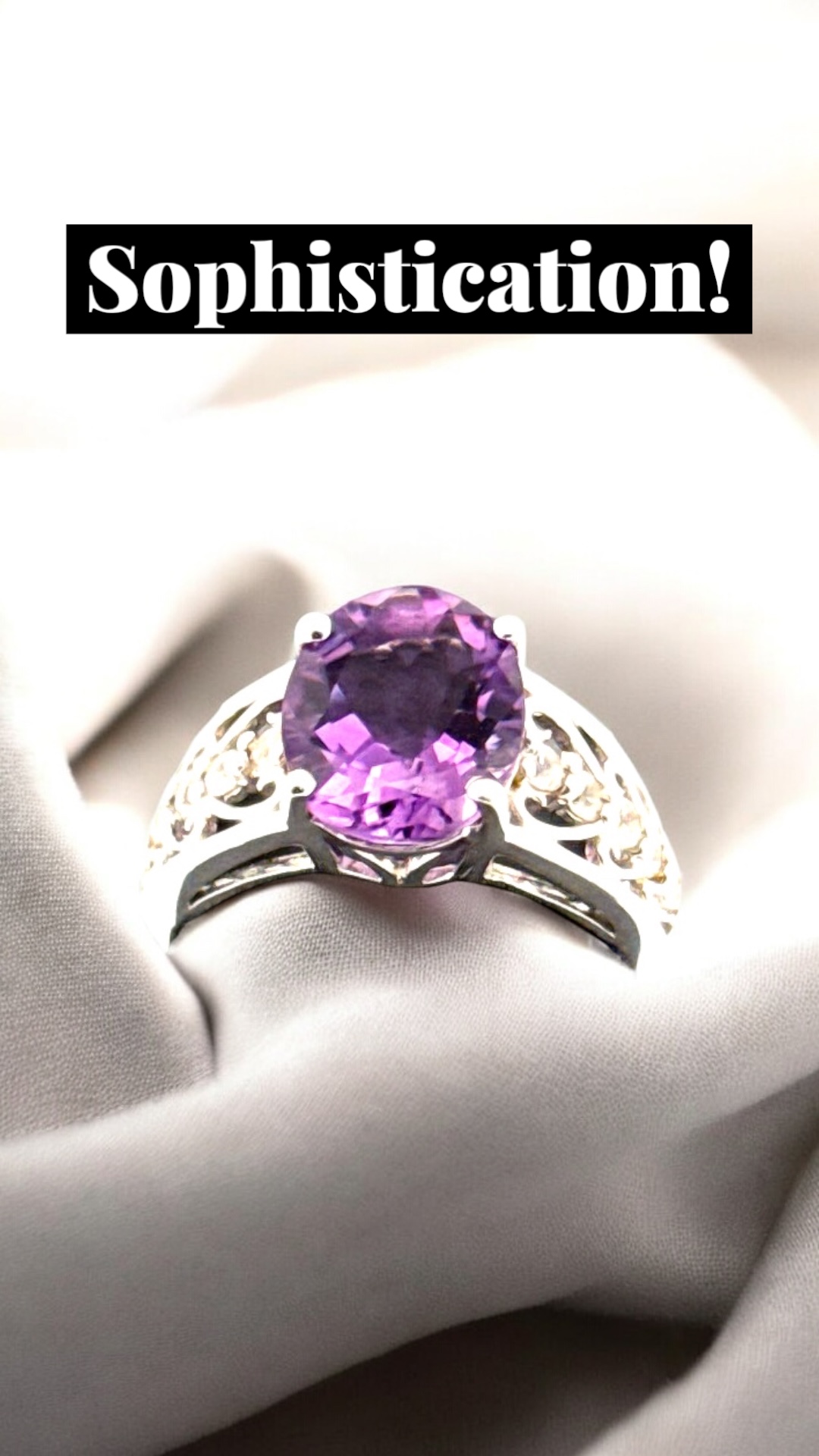 Oval Amethyst Amethyst Platinum Jewelers MS