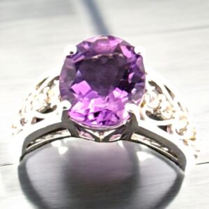 Oval Amethyst Amethyst Platinum Jewelers MS