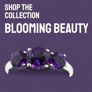 Round Amethyst and White Topaz Accent Sterling Silver Ring Amethyst Platinum Jewelers MS