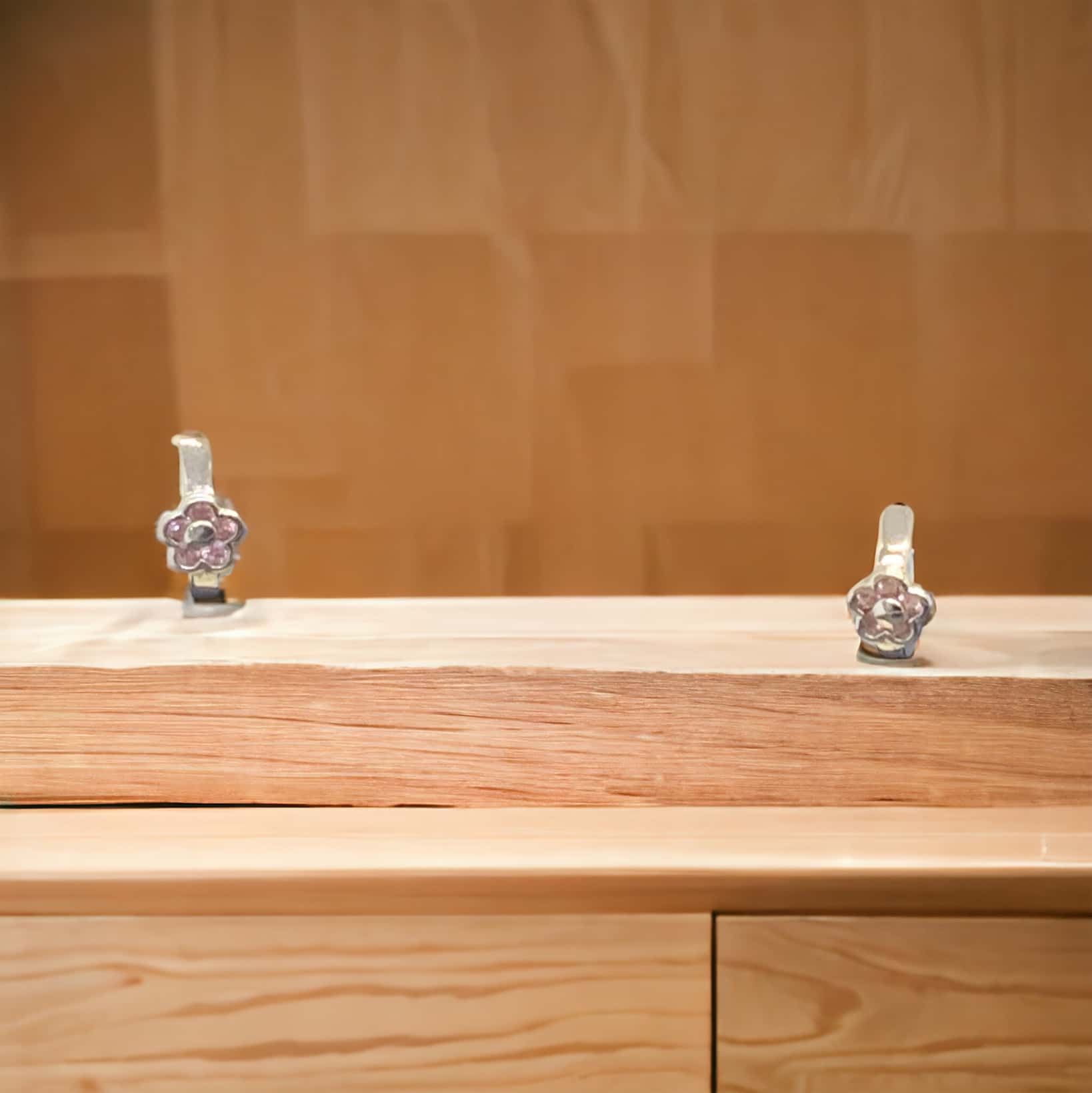 Pink Tourmaline Hugging Hoops Pink Tourmaline Platinum Jewelers MS