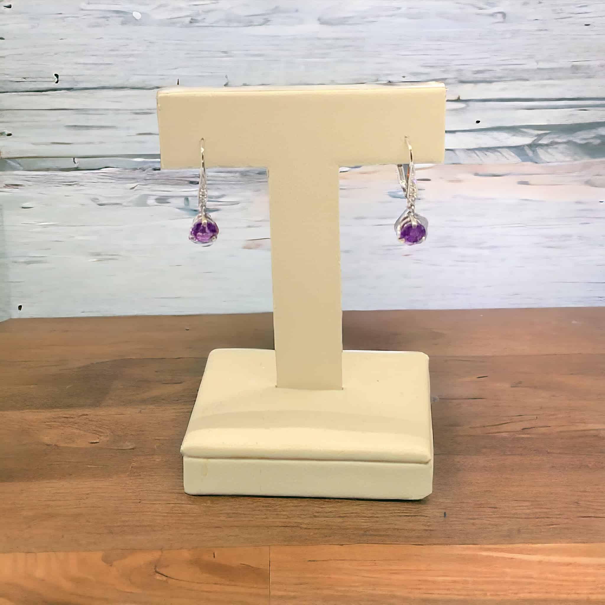 Amethyst Earrings Amethyst Platinum Jewelers MS Amethyst Earrings