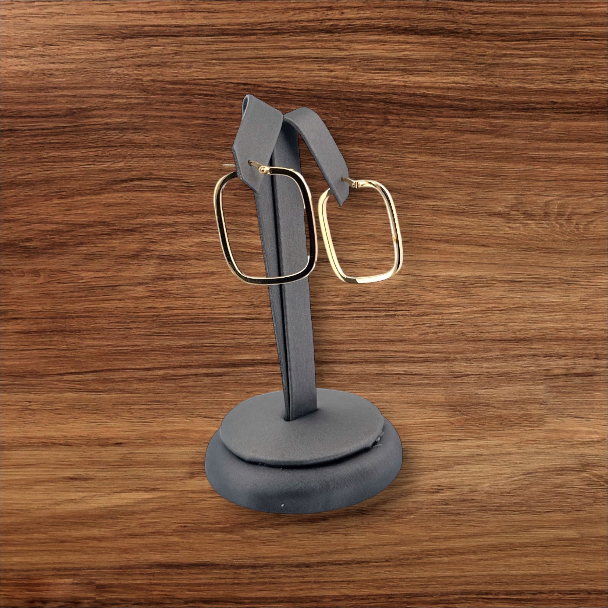 10K Gold Square Tube Hoop Earrings – Elegantly Crafted Gold Jewelry Earrings Platinum Jewelers MS