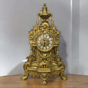 Vintage German Franz Hermes Mantel Clock – Brass Brass Clock Platinum Jewelers MS