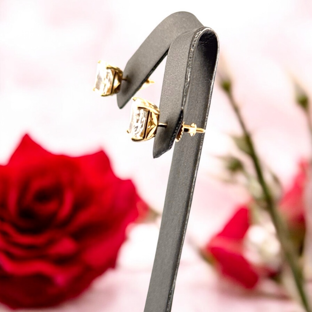 14kt 2.88 TW LG Diamond Stud Earrings IGI Certified Diamond Fashion Platinum Jewelers MS 14kt 2.88 TW LG Diamond Stud Earrings IGI Certified