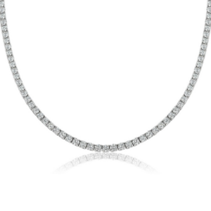 14kt White Gold 7 Carat LG Diamond Tennis Necklace Diamonds Platinum Jewelers MS 14kt White Gold 7 Carat LG Diamond Tennis Necklace Diamonds Platinum Jewelers MS