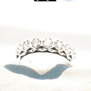 1 Carat TW Lab Grown Diamond Fashion Band in Sterling Silver, Diamond Band Platinum Jewelers MS