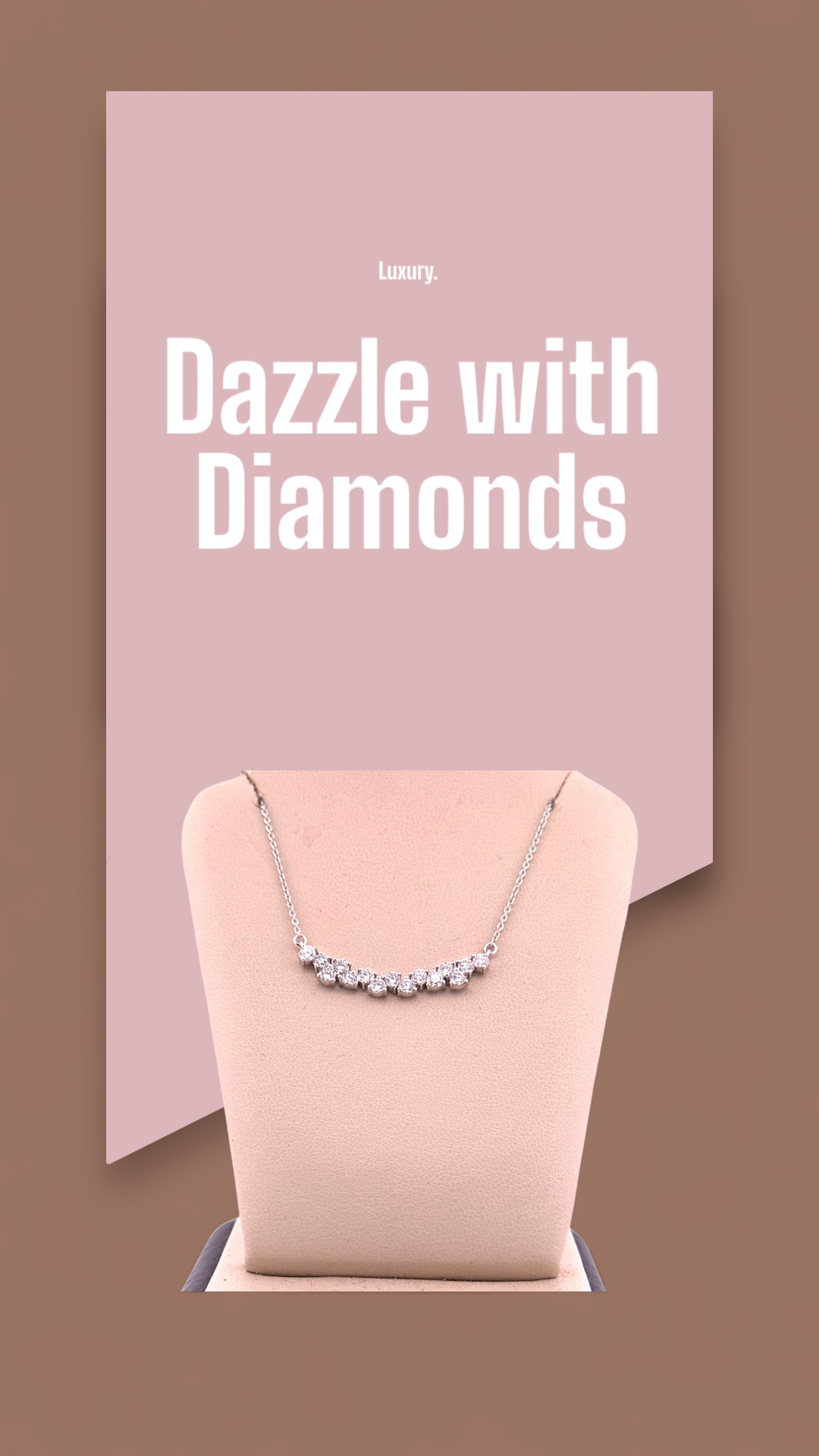 1 Carat Diamond Bar Necklace Diamond Fashion Platinum Jewelers MS