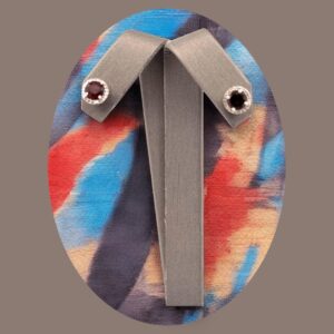 Round Garnet Center with Halo Design Studs Garnet Platinum Jewelers MS