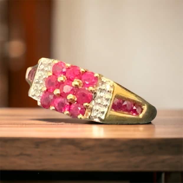 10kt Yellow Gold Ruby Ring Ruby Platinum Jewelers MS