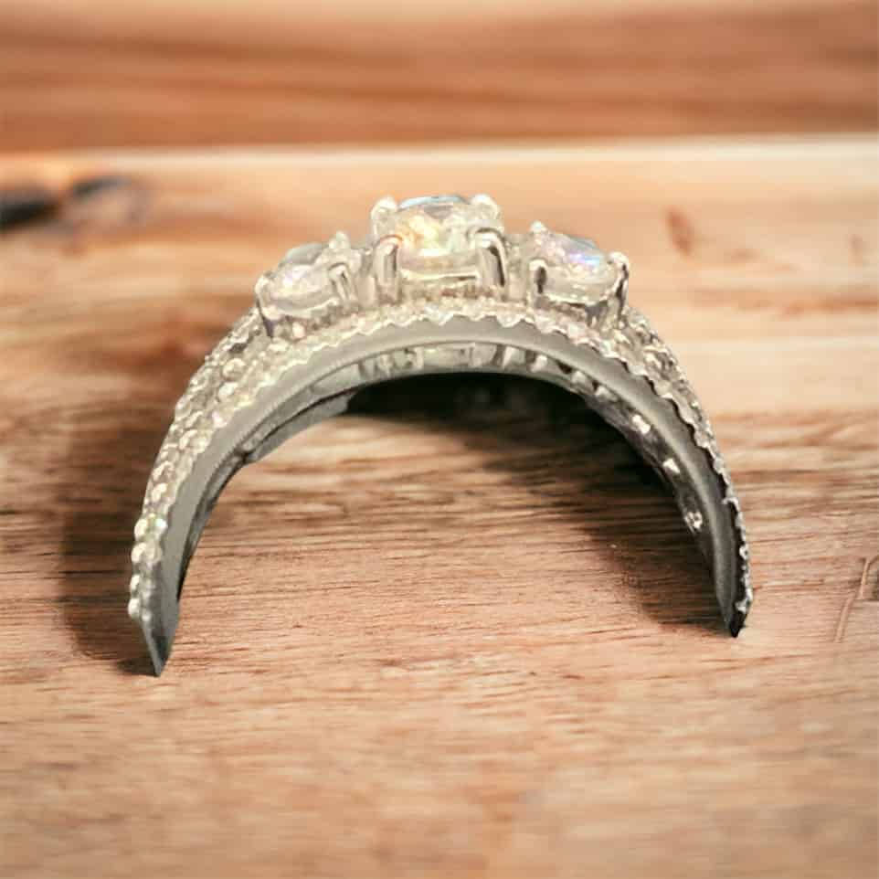 Bridal 4 Row Anniversary Platinum Jewelers MS Bridal 4 Row - Image 2