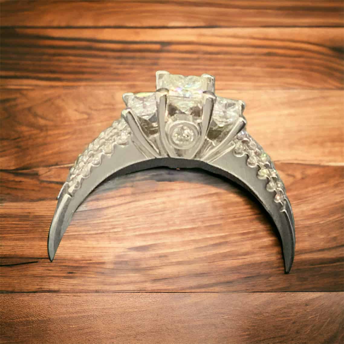 14kt White Gold Bridal Ring 1.00 TW Bridal Platinum Jewelers MS 14kt White Gold Bridal Ring 1.00 TW - Image 2