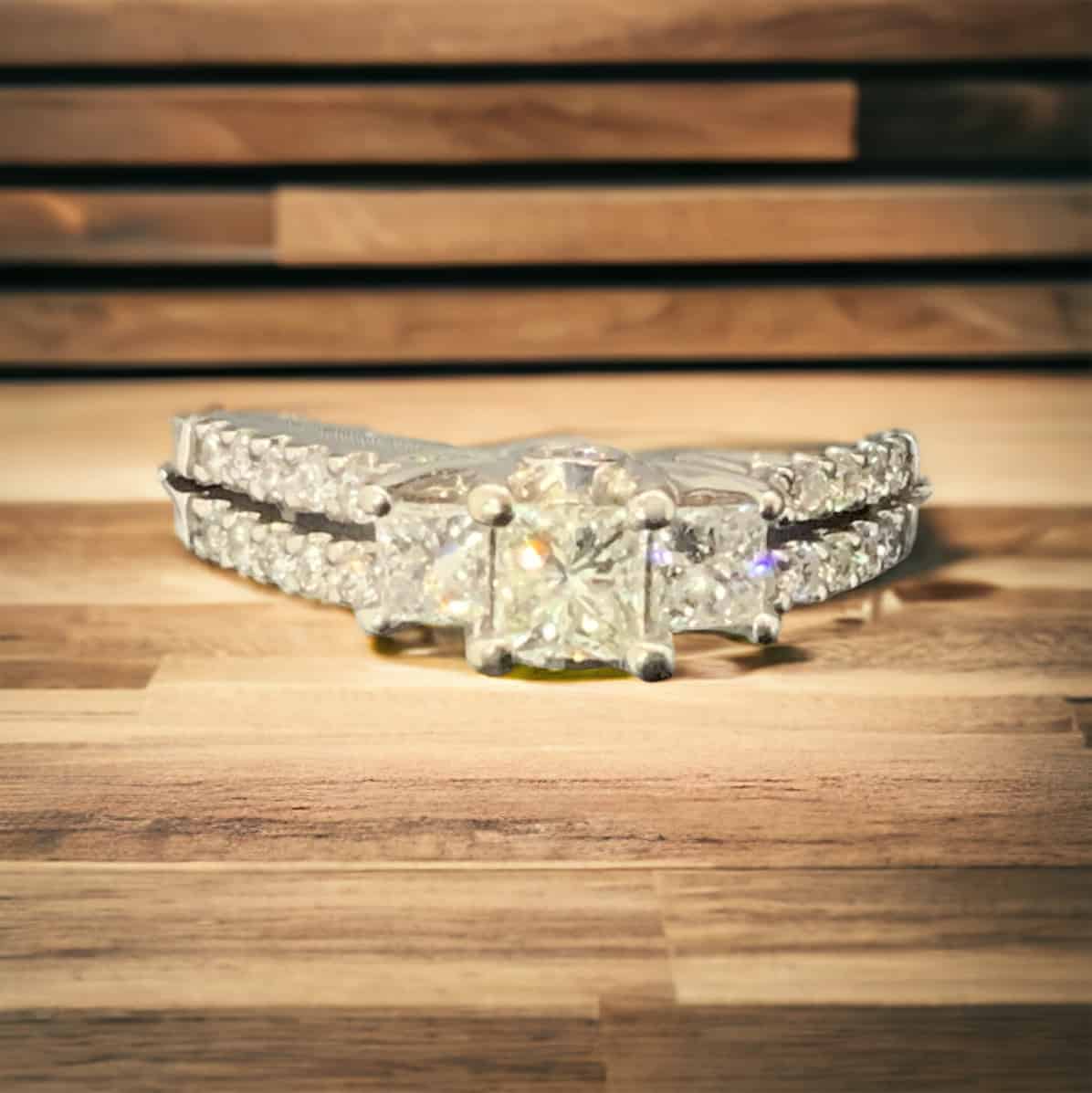 14kt White Gold Bridal Ring 1.00 TW Bridal Platinum Jewelers MS 14kt White Gold Bridal Ring 1.00 TW