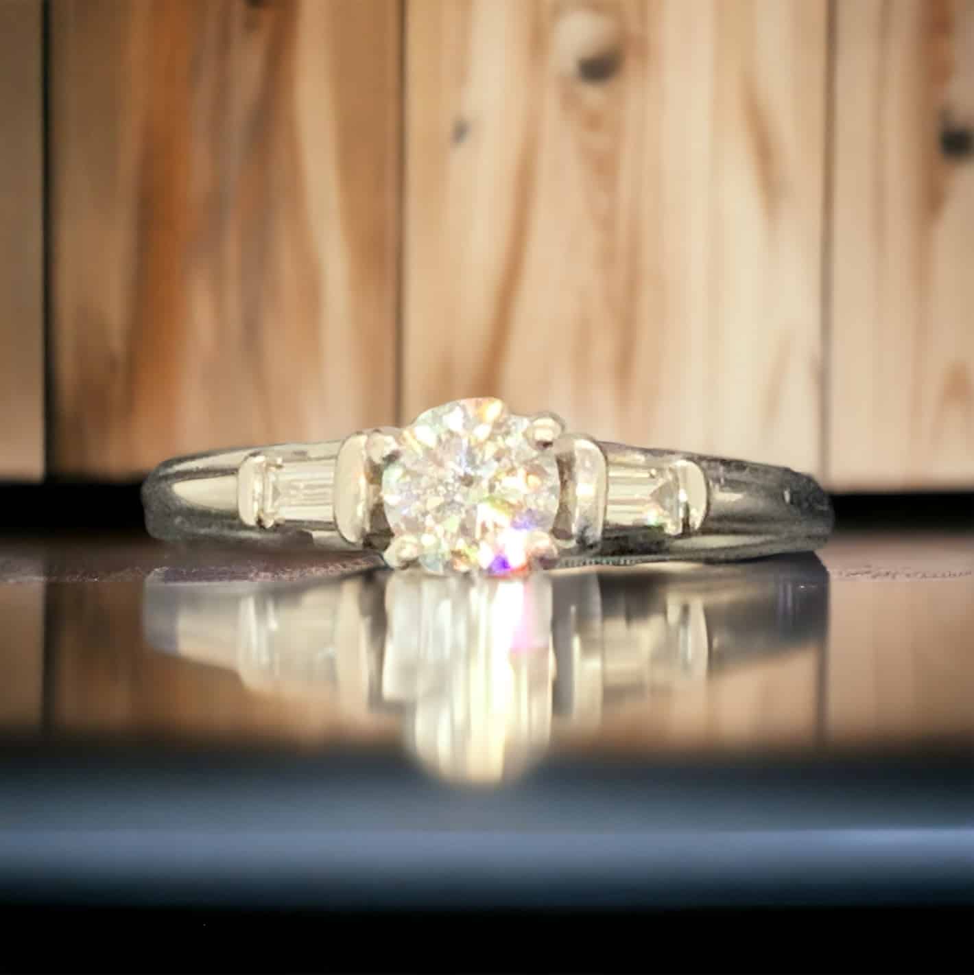 14kt White Gold Bridal Diamond Ring Bridal Platinum Jewelers MS 14kt White Gold Bridal Diamond Ring