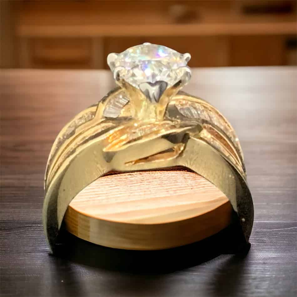 Bridal 14kt Yellow Gold 3.00 Total Weight Bridal Platinum Jewelers MS Bridal 14kt Yellow Gold 3.00 Total Weight - Image 2