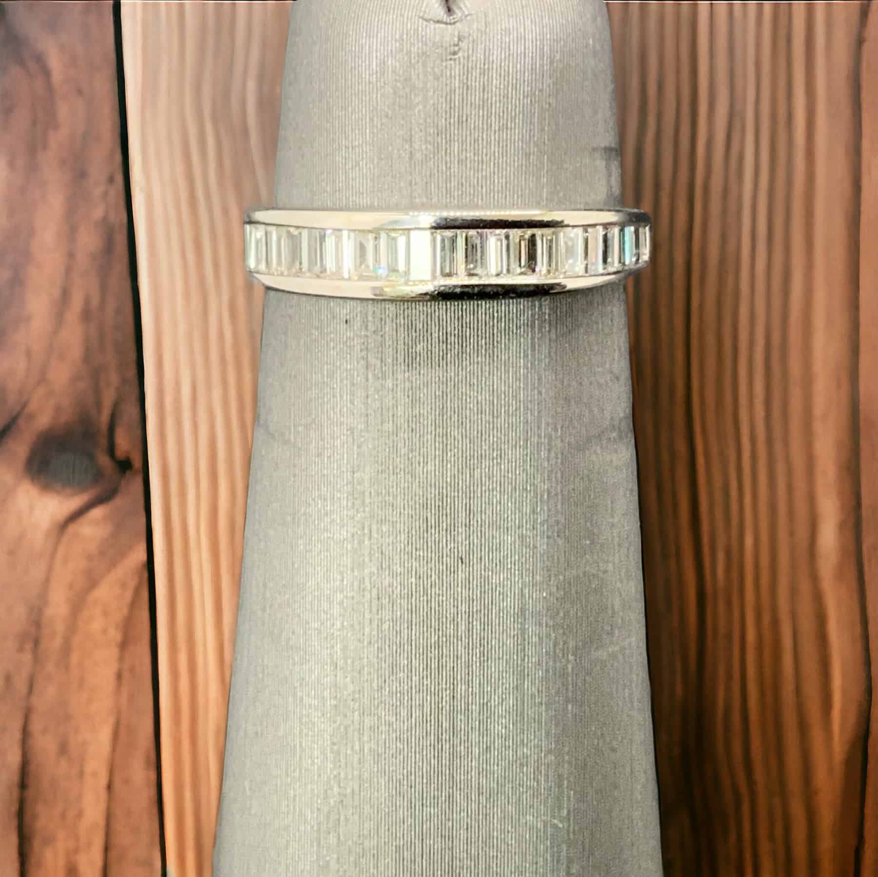 1 Carat Diamond Baguette Anniversary Band in 14kt White Gold Anniversary Platinum Jewelers MS 1 Carat Diamond Baguette Anniversary Band in 14kt White Gold