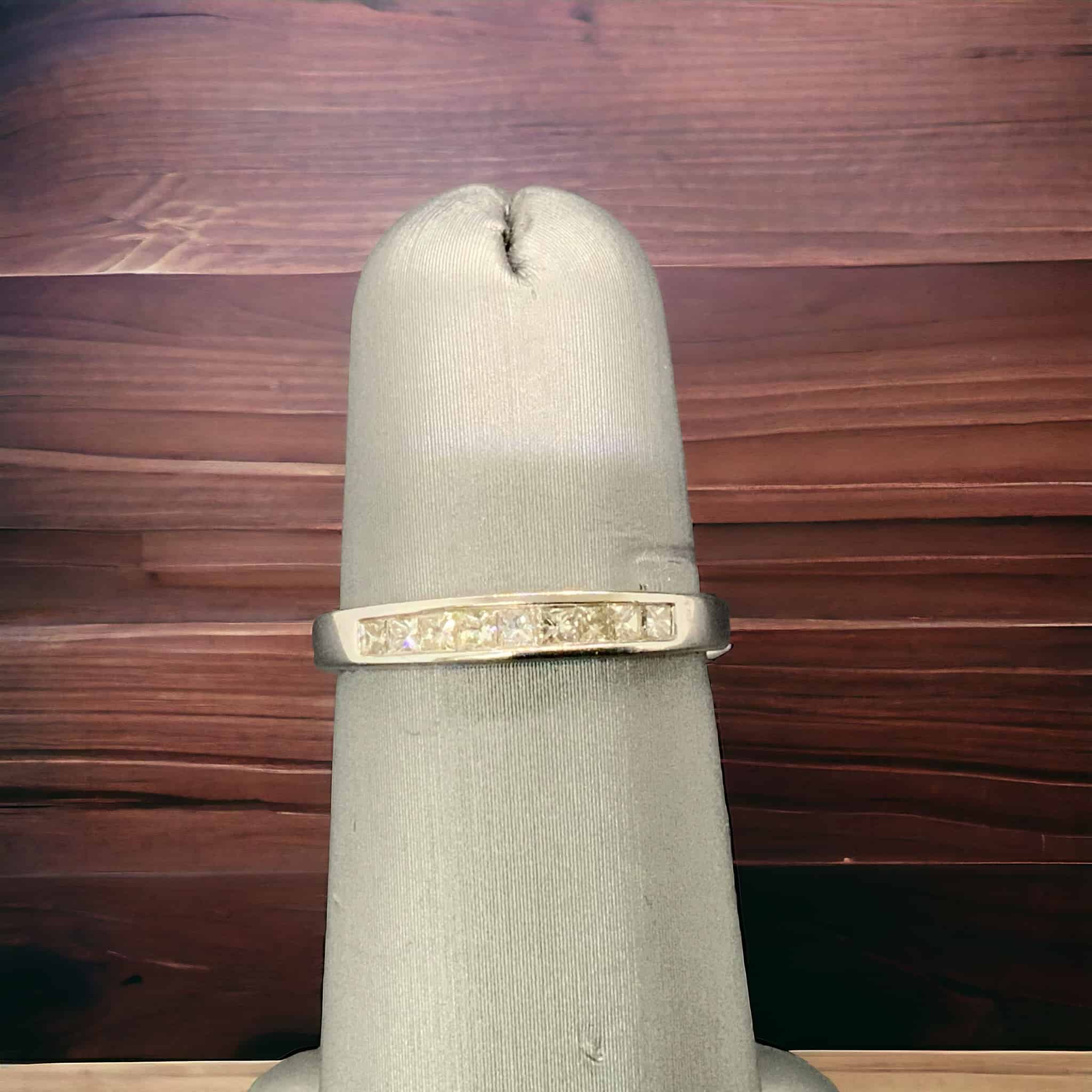 Princess Diamond Band Anniversary Platinum Jewelers MS Princess Diamond Band