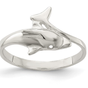 Sterling Silver Dolphin Ring Rings Platinum Jewelers MS