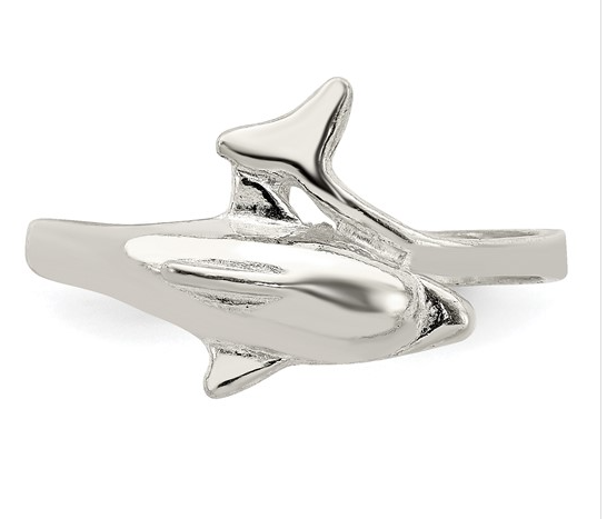 Sterling Silver Dolphin Ring Rings Platinum Jewelers MS
