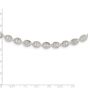 18″ Sterling Silver Anchor Link Necklace with 6.21 MM Width Silver Necklace Platinum Jewelers MS