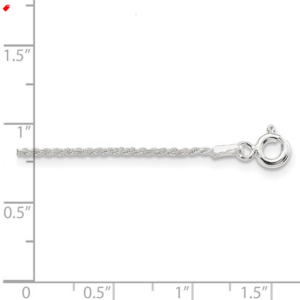 28″ Elegant Sterling Silver 1.85 MM Rope Necklace Necklace Platinum Jewelers MS