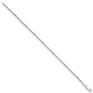 Men’s Elegant 8″ Rope Chain Bracelet Bracelets Platinum Jewelers MS