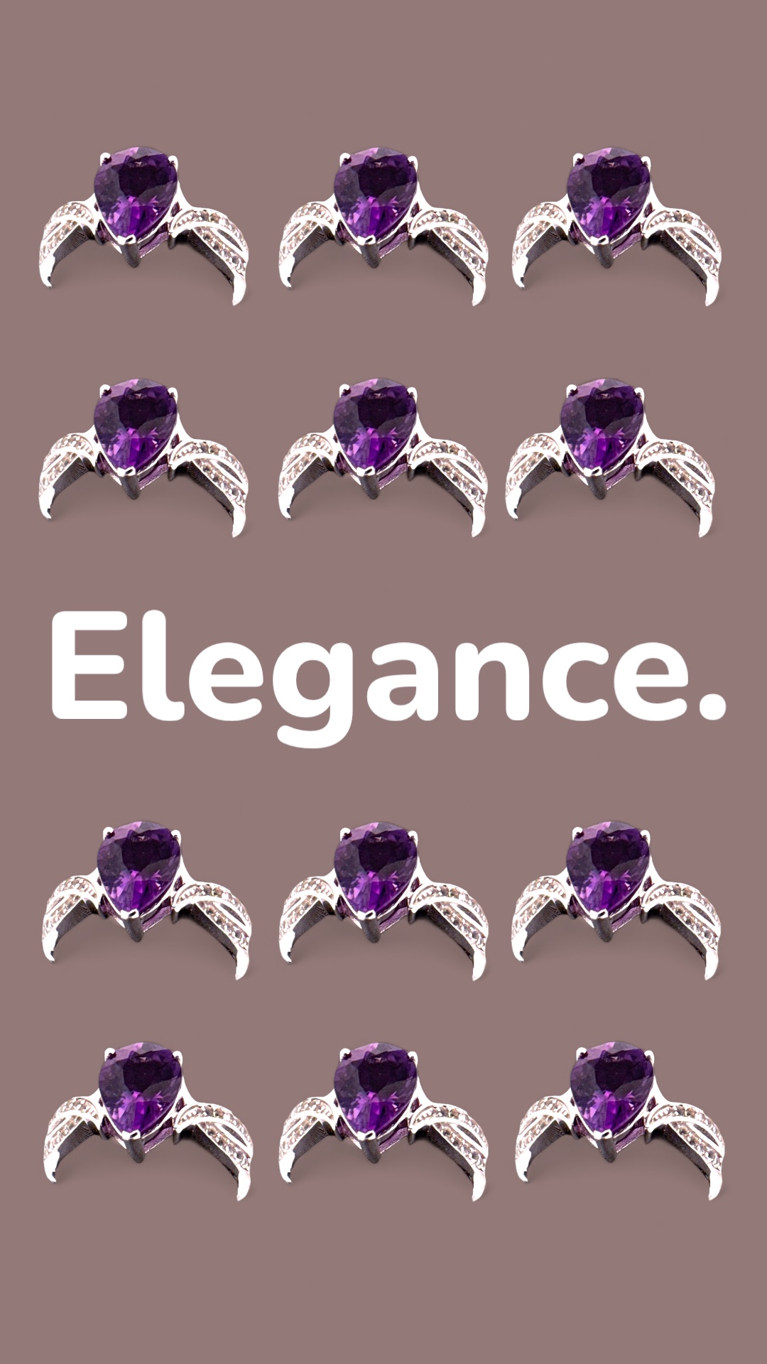 Amethyst and White Topaz Ring Amethyst Platinum Jewelers MS Amethyst and White Topaz Ring - Image 4