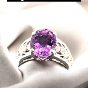 Oval Amethyst Amethyst Platinum Jewelers MS