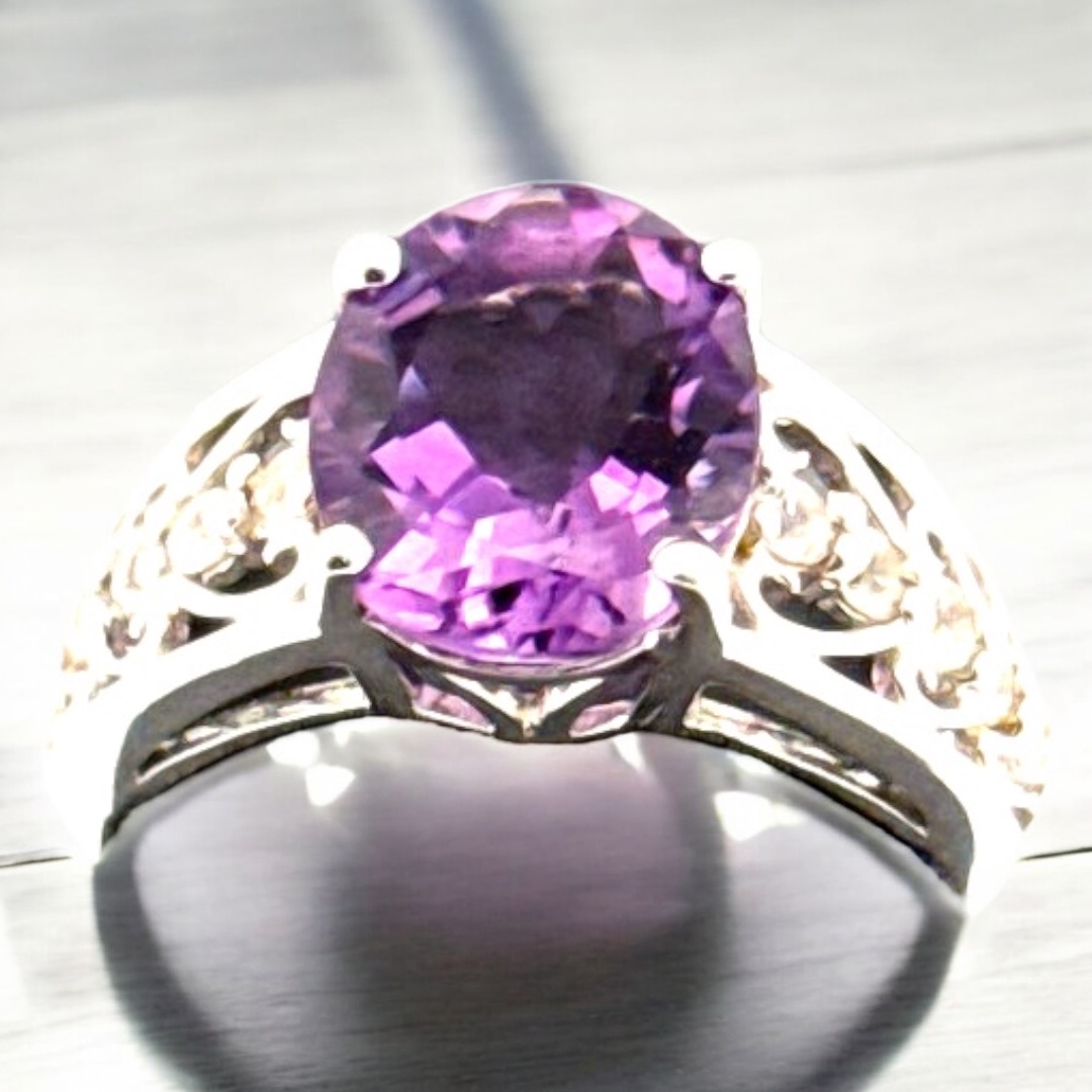 Oval Amethyst Amethyst Platinum Jewelers MS Oval Amethyst - Image 4