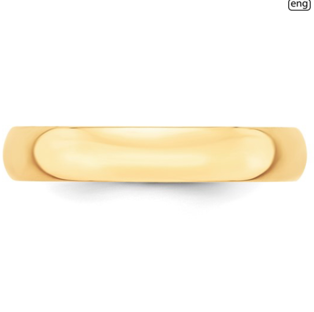 4 MM Gold Band Gold Jewelry Platinum Jewelers MS 4 MM Gold Band