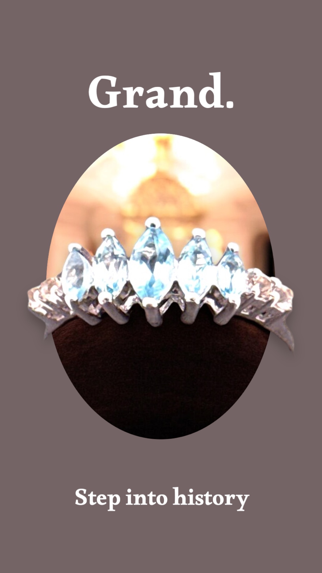 0.81 Carat Marquise Swiss Blue Topaz with 0.11 White Topaz Accent Sterling Silver Ring Blue Topaz Platinum Jewelers MS 0.81 Carat Marquise Swiss Blue Topaz with 0.11 White Topaz Accent Sterling Silver Ring - Image 3