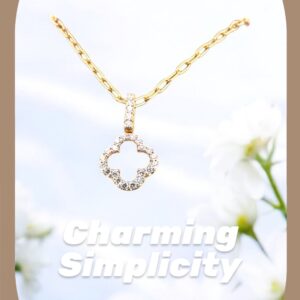 1 Carat total weight, Lab-Grown Diamond Clover Necklace Lab Diamond Platinum Jewelers MS