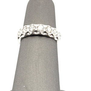 1 Carat TW Lab Grown Diamond Fashion Band in Sterling Silver, Diamond Band Platinum Jewelers MS