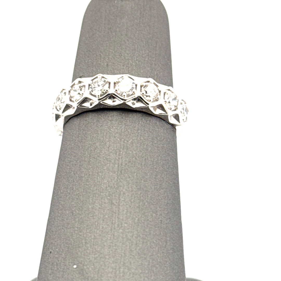 1 Carat TW Lab Grown Diamond Fashion Band in Sterling Silver, Diamond Band Platinum Jewelers MS 1 Carat TW Lab Grown Diamond Fashion Band in Sterling Silver, - Image 5