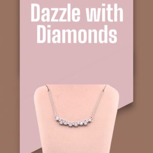 1 Carat Diamond Bar Necklace Diamond Fashion Platinum Jewelers MS