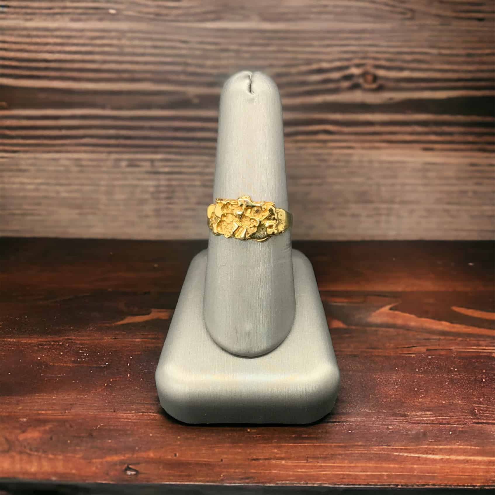 Men’s Nugget Ring Mens Platinum Jewelers MS Men's Nugget Ring