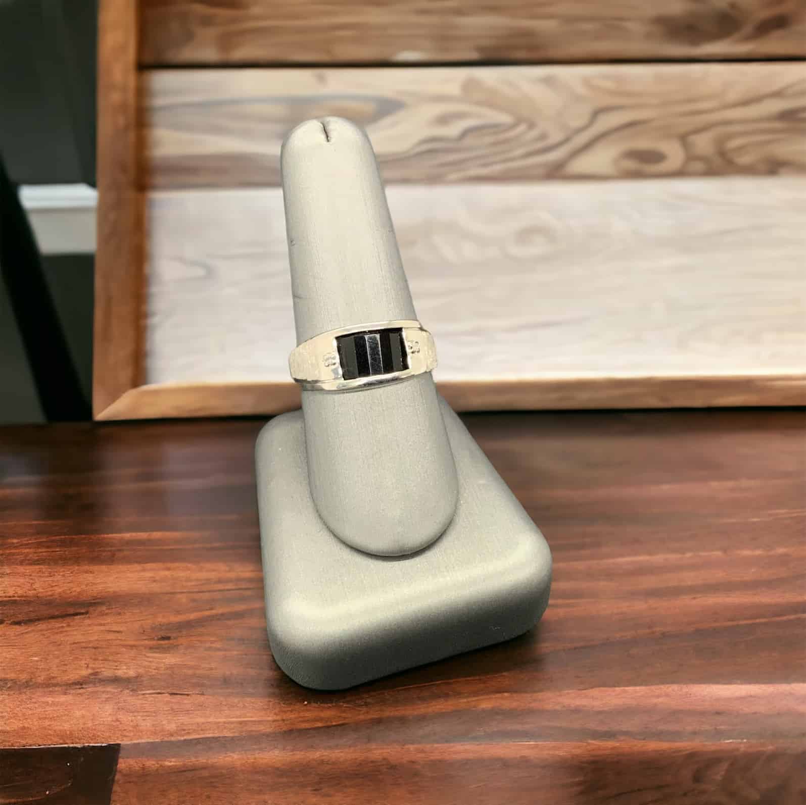 Onyx Men’s Ring Mens Platinum Jewelers MS Onyx Men's Ring