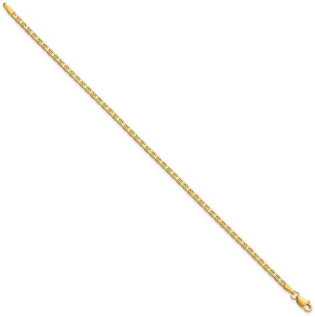 Flat Anchor Link Anklet Anklet Platinum Jewelers MS Flat Anchor Link Anklet - Image 4