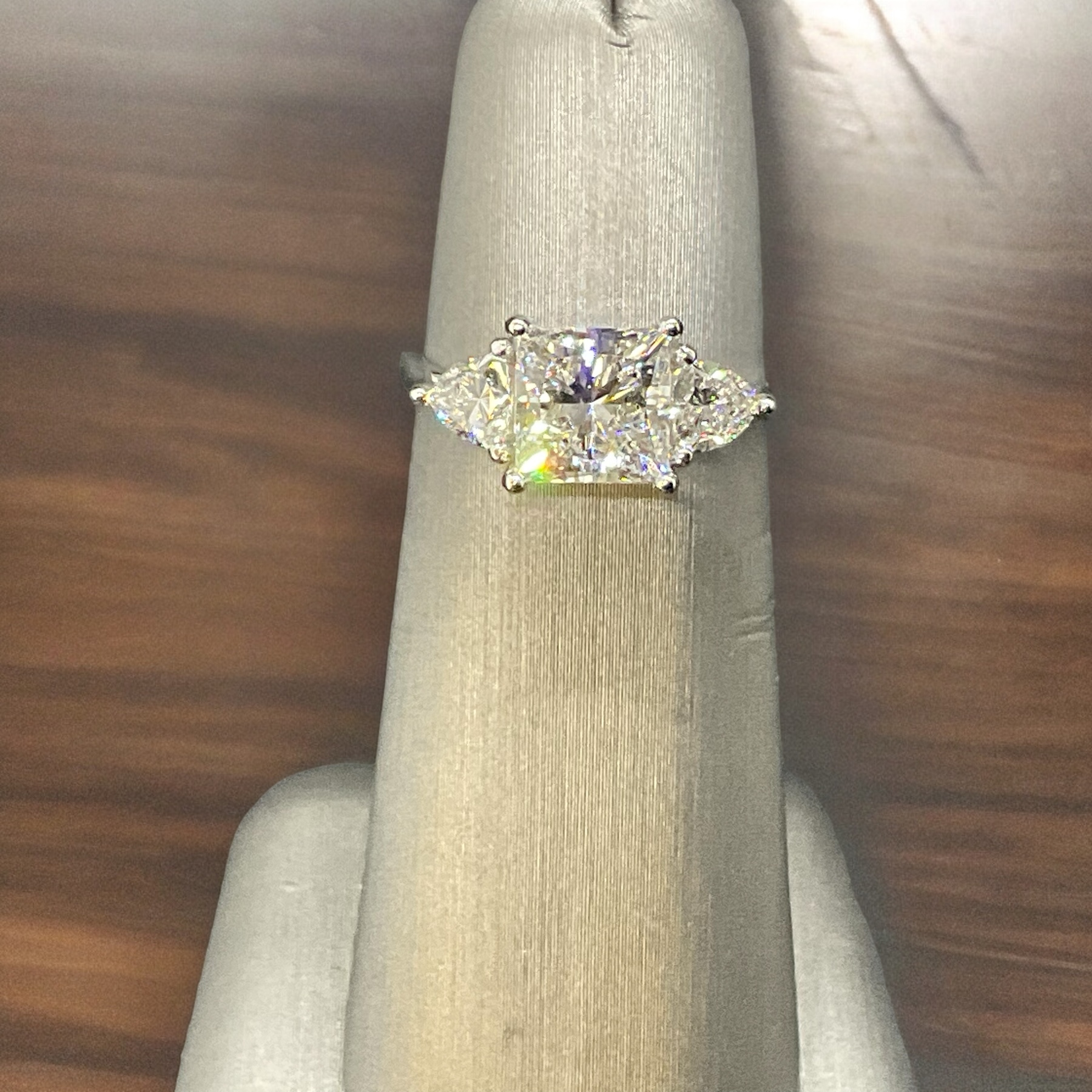 3 Carat TW Princess Bridal Bridal Platinum Jewelers MS 3 Carat TW Princess Bridal