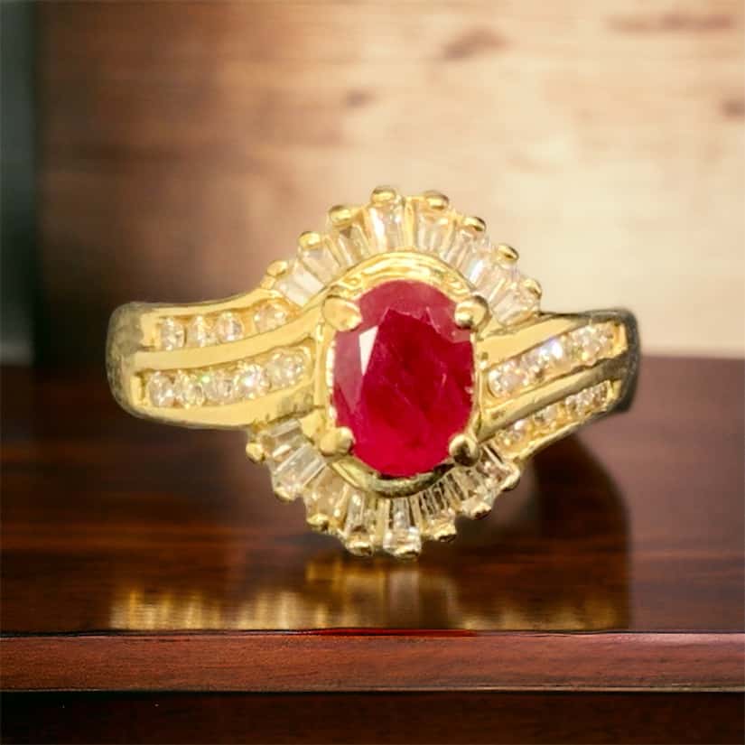 Exquisite Ruby Collection in 14kt Yellow Gold Ruby Platinum Jewelers MS Exquisite Ruby Collection in 14kt Yellow Gold