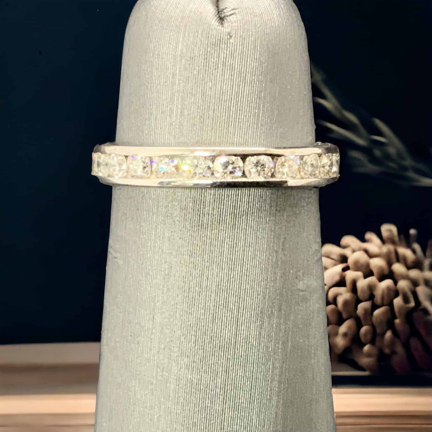 Diamond Eternity Band Anniversary Platinum Jewelers MS Diamond Eternity Band