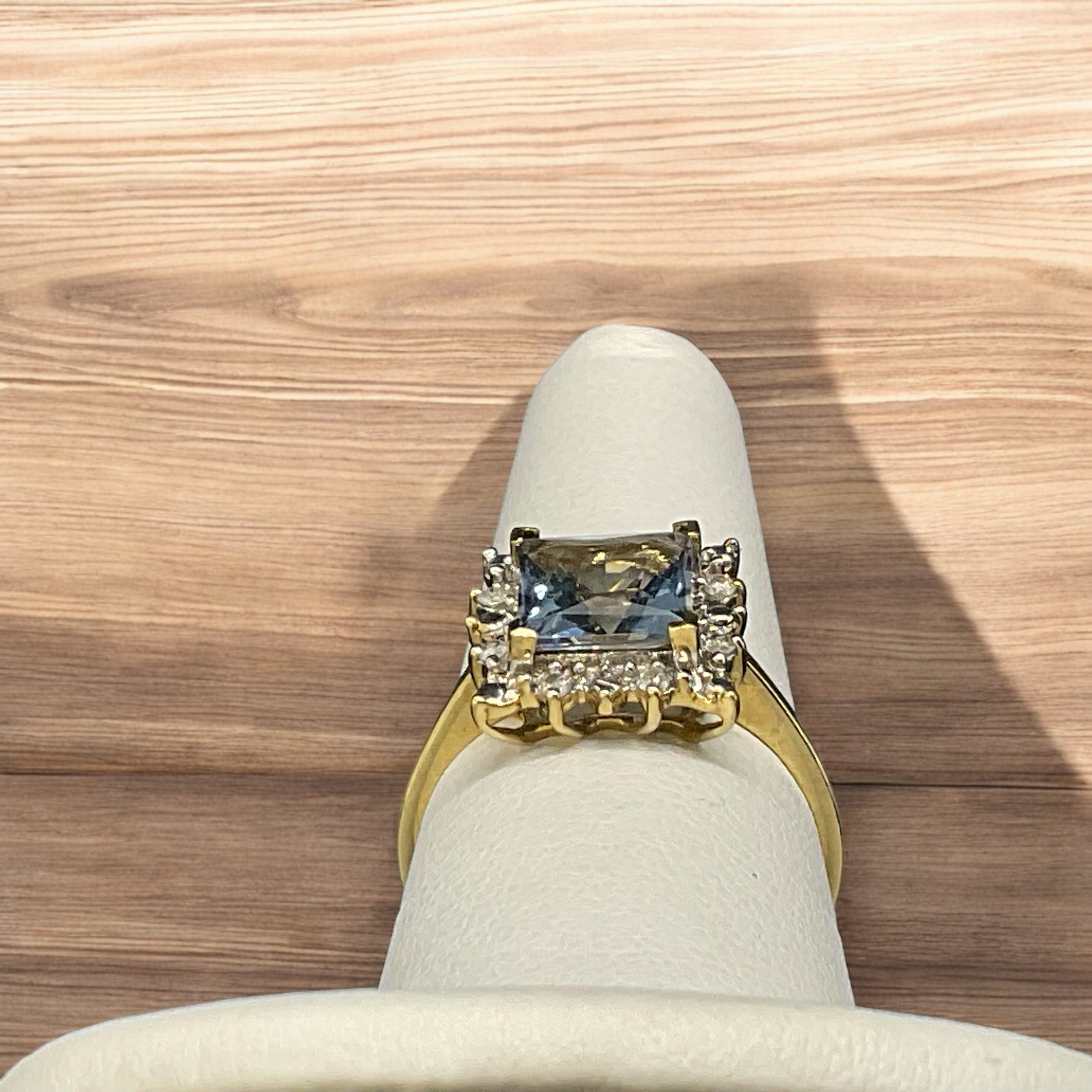 Blue Topaz Ring Blue Topaz Platinum Jewelers MS Blue Topaz Ring - Image 2