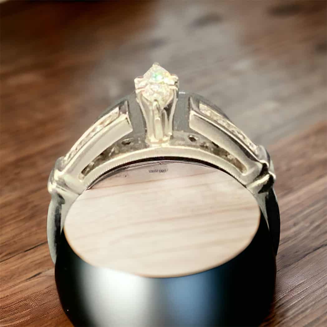 Marquee Promise Ring Bridal Platinum Jewelers MS Marquee Promise Ring - Image 2